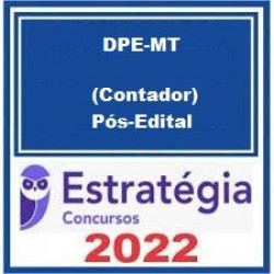 DPE-MT (Contador) Pacote - 2022 (Pós-Edital) - Estratégia