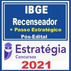 IBGE (Recenseador + Passo) Pós Edital – Estratégia 2021