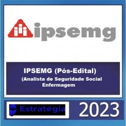 IPSEMG (Analista de Seguridade Social - Enfermagem) Pacote - 2023 (Pós-Edital) - Estratégia Concursos