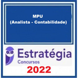 MPU (Analista - Contabilidade) Pacote Completo 2022 (Pré-Edital) Estratégia Concursos