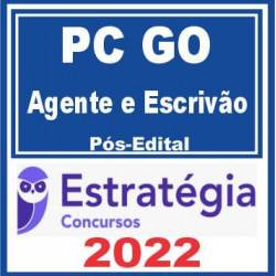 PC-GO (Agente e Escrivão) Pacote - 2022 (Pós-Edital) - Estratégia Concursos