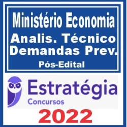 PSS-Ministério da Economia (Analista Técnico de Demandas Previdenciárias) Pós Edital – Estratégia 2022