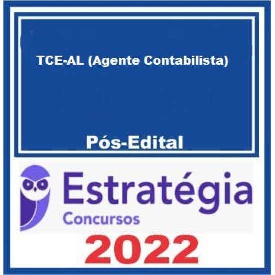 TCE-AL (Agente Contabilista) Pacote - 2022 (Pós-Edital) - Estratégia Concursos