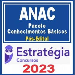 ANAC – Pacote Conhecimentos Básicos) Pós Edital – Estratégia 2023