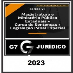 COMBO VI - MAGISTRATURA E MINISTÉRIO PÚBLICO ESTADUAIS + CURSO DE SENTENÇA + LPE 2023/2 - G7 JURÍDICO