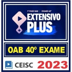 OAB 1ª FASE XL 40º EXAME (COMBO EXTENSIVO PLUS+) TEORIA + QUESTÕES 2024