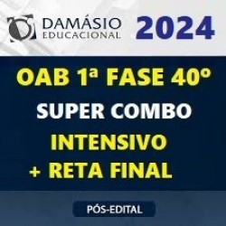 OAB 1ª FASE XL 40º EXAME – SUPER COMBO (INTENSIVO + RETA FINAL) 2024